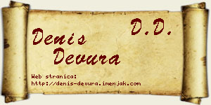 Denis Devura vizit kartica